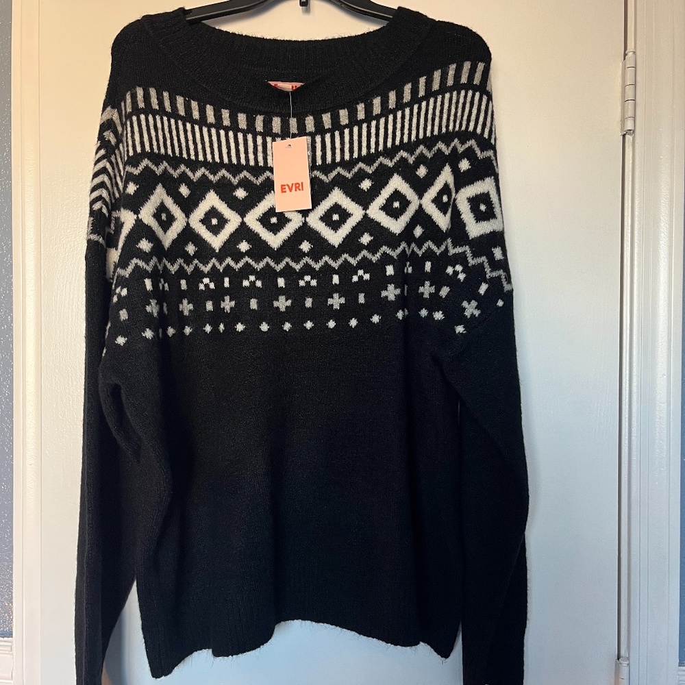 Womens Pullover Sweater - 2x, 3x